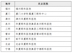 厦门眼科中心成为福建省“八闽点睛行动